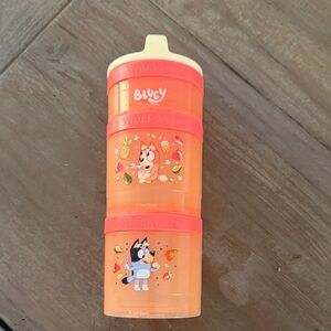 Bluey Stackable Snack Containers - Orange & Cream